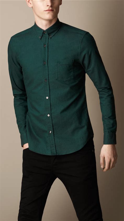 burberry pistachio green shirt|Men’s Designer Shirts .